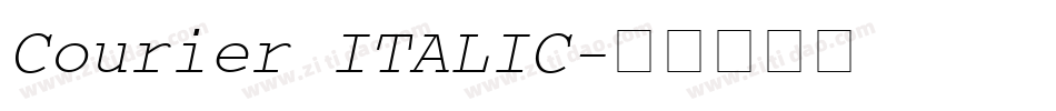 Courier ITALIC字体转换